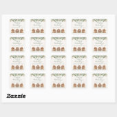 Kerststicker van Kerstbrood Vierkante Sticker (Vel)