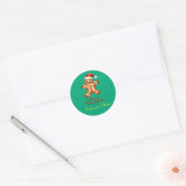Kerststicker verstelbaar ronde sticker (Envelop)