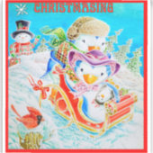 KERSTSTICKER VOOR KINDEREN STICKER (Voorkant)