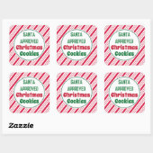 Kerststickers met Kerstman-goedkeuring Vierkante Sticker (Vel)