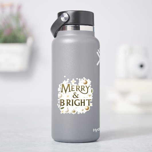Kerststickers – Minimalistisch Kerstontwerp Sticker (HydroFlask)