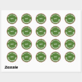 Kerststickers Niet Openen Voor Kerstmis Ronde Sticker (Vel)