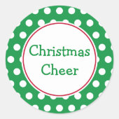 Kerststickers Ronde Sticker (Voorkant)