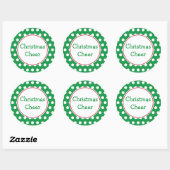 Kerststickers Ronde Sticker (Vel)
