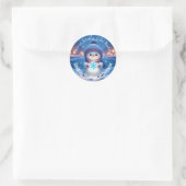 Kerststickers Ronde Sticker (Tas)