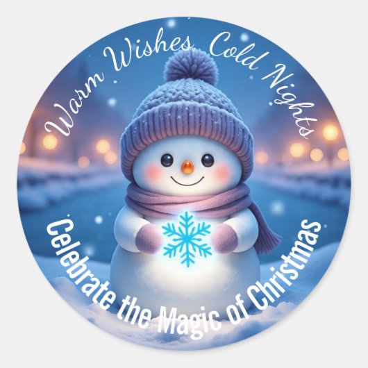 Kerststickers Ronde Sticker (Voorkant)