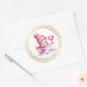 Kerststickers Ronde Sticker (Envelop)
