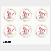 Kerststickers Ronde Sticker (Vel)