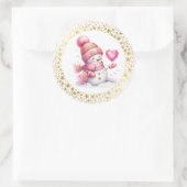 Kerststickers Ronde Sticker (Tas)