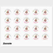 kerststickers ronde sticker (Vel)