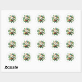 Kerststickers Ronde Sticker (Vel)