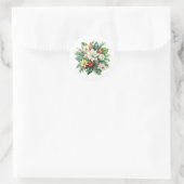 Kerststickers Ronde Sticker (Tas)