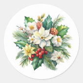 Kerststickers Ronde Sticker (Voorkant)