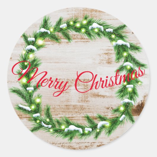 Kerststickers Ronde Sticker (Voorkant)