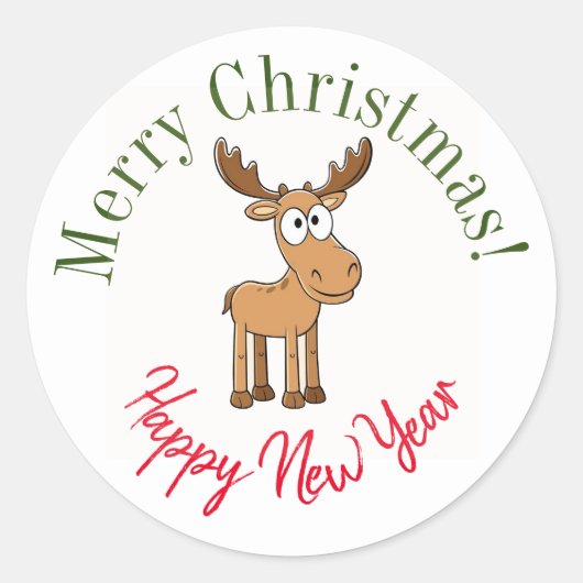 Kerststickers Ronde Sticker (Voorkant)