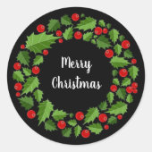 Kerststickers Ronde Sticker (Voorkant)