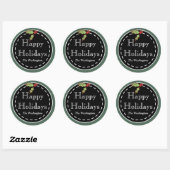 Kerststickers Ronde Sticker (Vel)