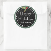 Kerststickers Ronde Sticker (Tas)