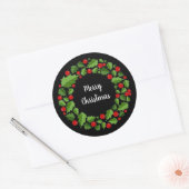 Kerststickers Ronde Sticker (Envelop)