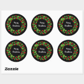 Kerststickers Ronde Sticker (Vel)