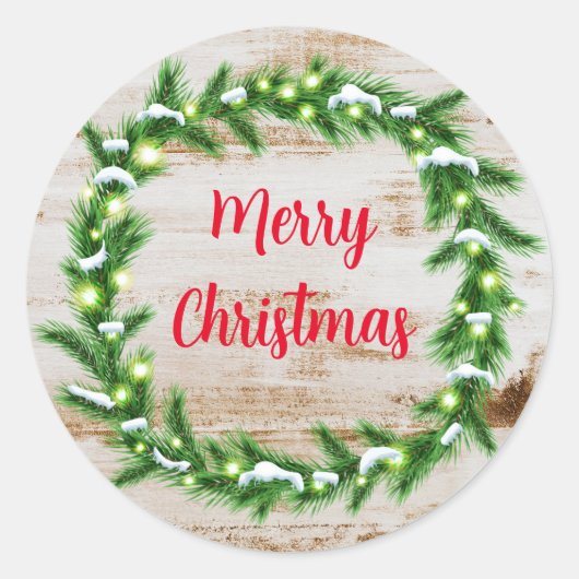 Kerststickers Ronde Sticker (Voorkant)