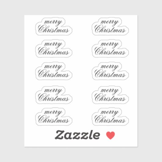 Kerststickers Tien Stuks Vel Set Pakket Sticker (Vel)