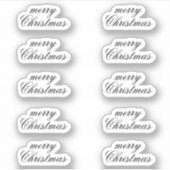 Kerststickers Tien Stuks Vel Set Pakket Sticker (Voorkant)