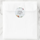 Kerststickers – Uitgebreide Kerstversiering Ronde Sticker (Tas)