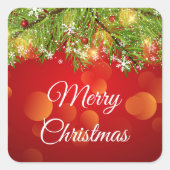 Kerststickers Vierkante Sticker (Voorkant)