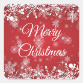 Kerststickers Vierkante Sticker (Voorkant)