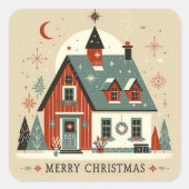 Kerststickers Vierkante Sticker (Voorkant)