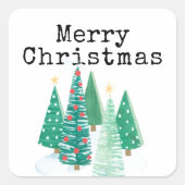 Kerststickers Vierkante Sticker (Voorkant)
