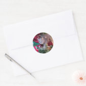 Kerststickers voor katten ronde sticker (Envelop)