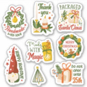 Kerststickers voor kleine bedrijven sticker (Voorkant)