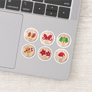 Kerststickerset Sticker