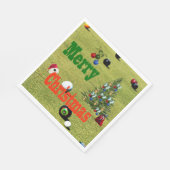 Kerststijl Bowling op het Gazon, Kerstservetten Servet (Hoek)