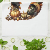 Kerststijl cadeau met letter D Theedoek (Gevouwen)