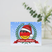 Kerststijl Duitse vlag Feestdagenkaart (Staand voorkant)