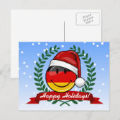 Kerststijl Duitse vlag Feestdagenkaart (Voorkant / Achterkant)