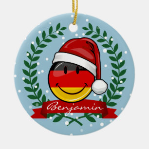 kerststijl Duitse vlag Keramisch Ornament