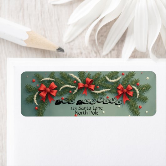  kerststijl etiket (Insitu)