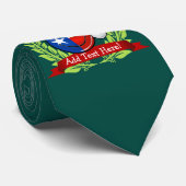 Kerststijl glimlachen Texas Flag Stropdas (Opgerold)