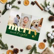 Kerststijl groen drie foto kerstfeest vrolijk
