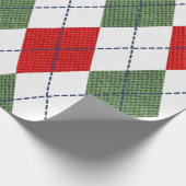 kerststijl in feestkleuren cadeaupapier (Hoek)