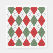 kerststijl in feestkleuren servet (Voorkant)