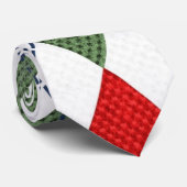 kerststijl in feestkleuren stropdas (Opgerold)