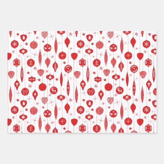 kerststijl inpakpapier vel (Voorkant 3)