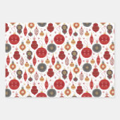  kerststijl inpakpapier vel (Voorkant 2)