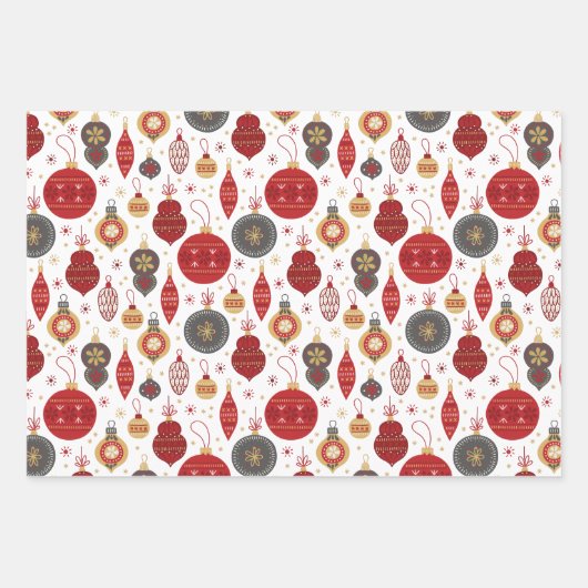  kerststijl inpakpapier vel (Voorkant 2)