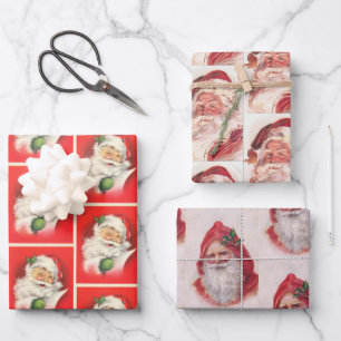 Kerststijl  kerstkerstpatroon inpakpapier vel
